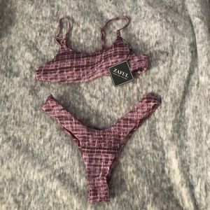 NWT Zaful Scrunch bikini